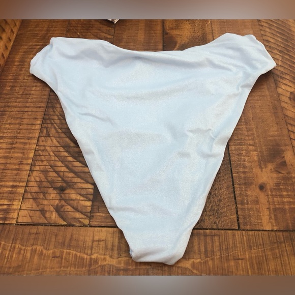 NWT L*Space Nancy Lee Bottom Bitsy Cut in Shimmer Sky Blue - Size XL - Picture 3 of 7